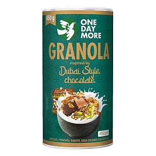 Гранола One Day More Granola Dubai Style, дубайський стиль у банці 450 г.