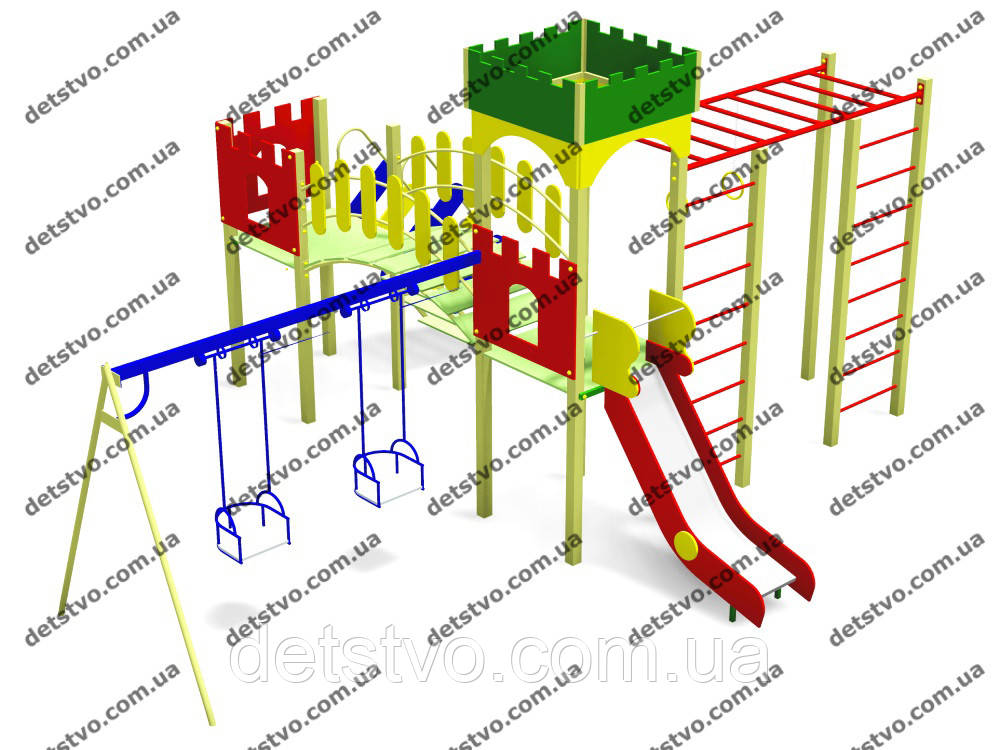Дитячий ігровий комплекс Двійка гойдалка, фото 1