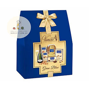 Рождественский подарочный набор Vanoir Gran Blue премиум класса, в бархатной коробке на 7 позиций