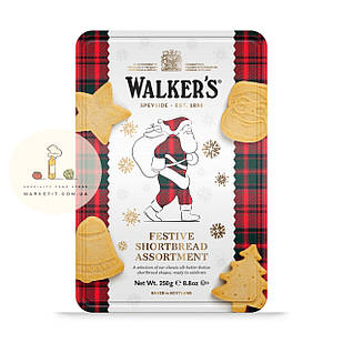 Печиво Walker's Festive Shortbread, пісочне Шотландії 250 г.