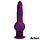 Телескопічний вібратор з присоскою та поштовхами з силікону з 10 режимами вібрації фіолетовий, фото 6