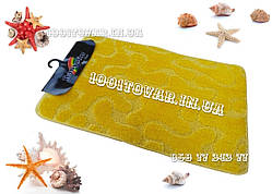 Набір із 2 килимків у ванну Banyolin 80х50 і 40х50 см. жовтий колір