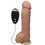 Вібратор на присоску EGZO Ciberskin DVR006 ( 23,5 см х 5 см), фото 4