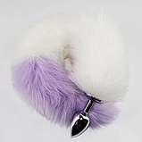 Анальний корок хвіст двоколірний Wild Play Tail, фото 5