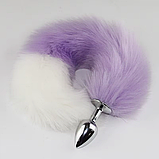 Анальний корок хвіст двоколірний Wild Play Tail, фото 7