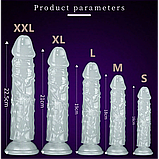 Фалоїмітатор GlowDildo Deep Light XXL, фото 7