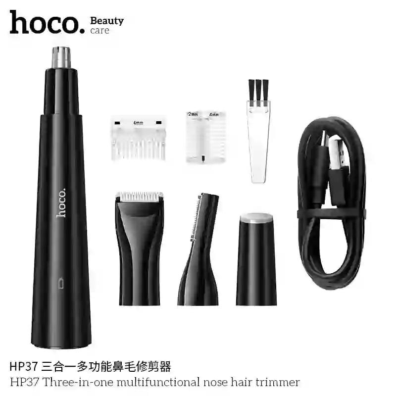 Тример Hoco HP37 Three-in-one multifunctional nose hair trimmer black