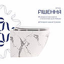 Унітаз підвісний Robin Ultra Quiet 490×365×325 мм, Marble, з сидінням Slim Duroplast / Soft-close / Quick Release QT13332381АSMR, фото 4