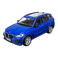 Машина метал BMW X5M синя 1:32 Автопром світло звук відкр двері 15*6*5,5 см (68497), фото 5