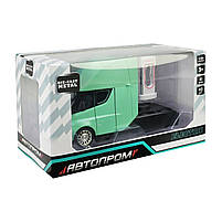 Машина метал Tesla semi truck head Тесла вантажівка зелений 1:24 світло звук 20*7*12см (AP7731), фото 6