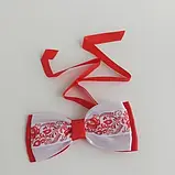 Краватка-метелик для хлопчика в українському стилі червона (290007), фото 2