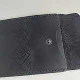 Затискач для грошей Вишиванка - тиснення чорний (21484/1), фото 4