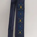 Краватка з вишивкою синя (290002), фото 4
