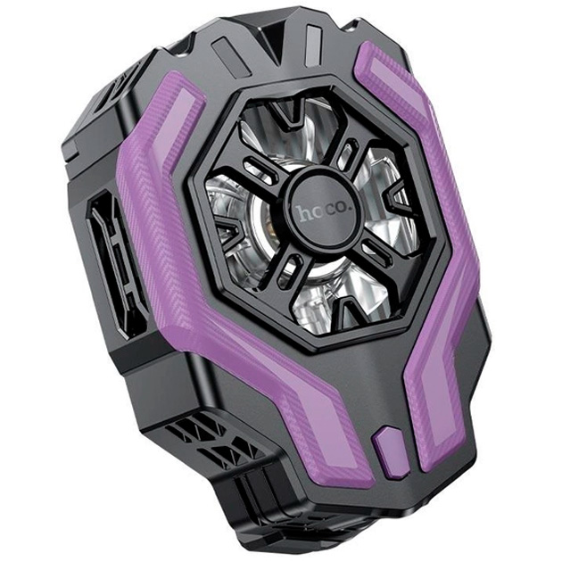 Кулер для охолодження для мобільного телефону Hoco GM26 | смартфона на IOS Android Андроїд |4.5-7" затискач| Чорний