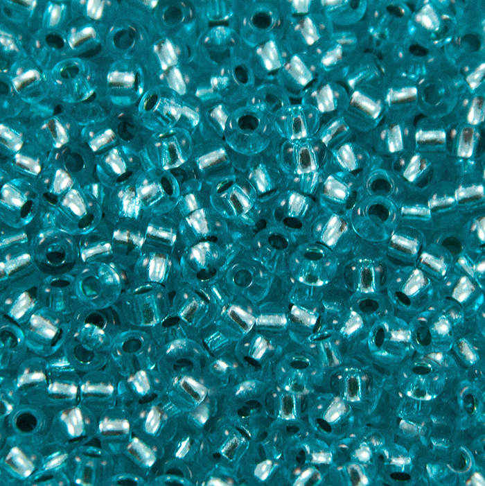 Бісер 18265 Чеський Preciosa 10/0, Кристал Прозорий CTCLS, Блакитний, Круглий, 50 г, фото 1