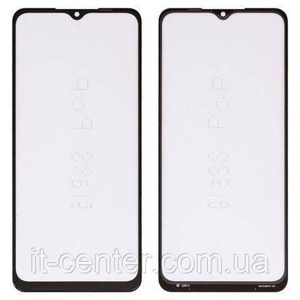 Скло екрану Samsung A125 Galaxy A12/ A326 Galaxy A32 5G/ A022/ A226/ A037F чорне + OCA плівка, фото 1