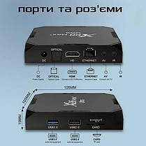 Медіаплеєр X96 MAX PLUS ULTRA 4/32 Гб Smart TV Box Android 11, фото 2