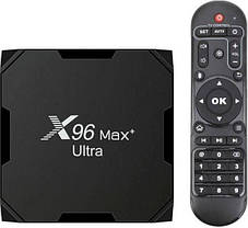 Медіаплеєр X96 MAX PLUS ULTRA 4/32 Гб Smart TV Box Android 11, фото 3