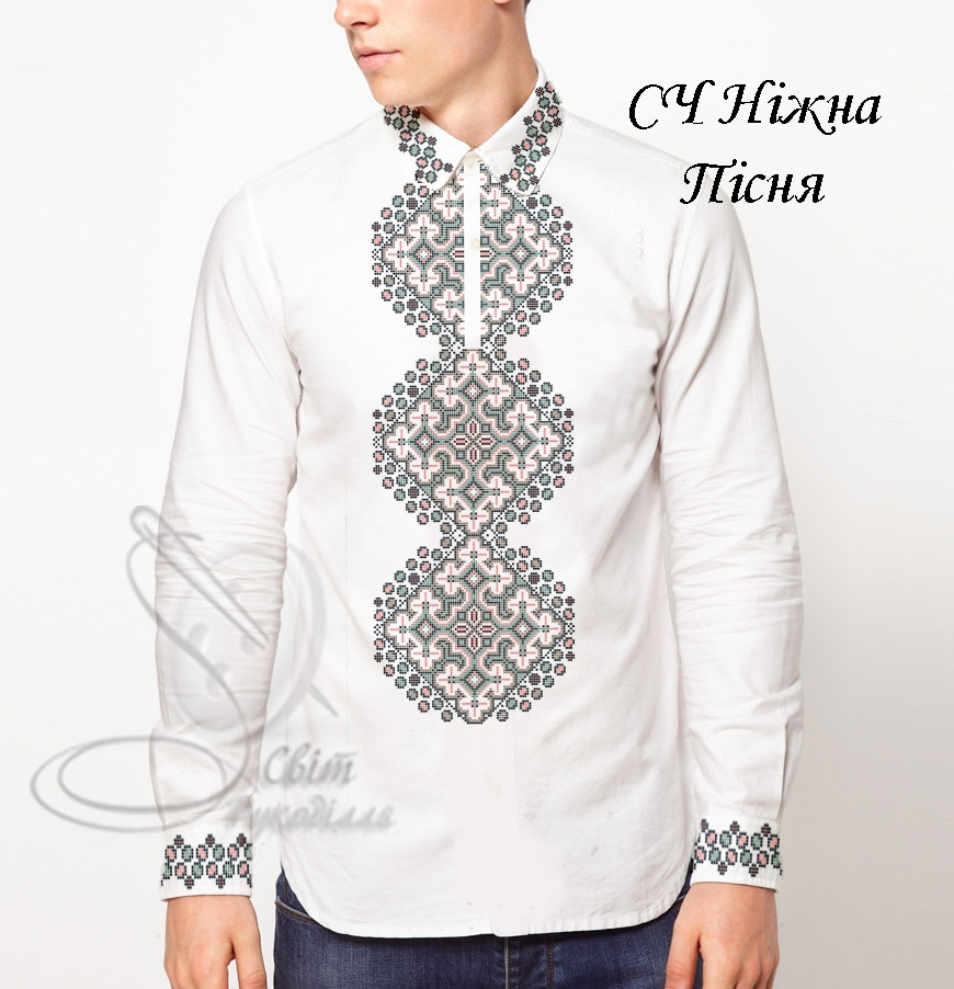 Заготовка на чоловічу сорочку "Ніжна пісня", фото 1