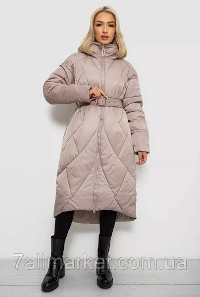 Куртка жіноча зима 5618 beige р.S-XL "Seven Group" недорого гуртом від прямого постачальника