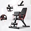 Тренажер для спини з еспандерами YSC-02 / Лавка для преса / Домашній тренажер для спорту, фото 6