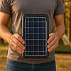 Портативна сонячна панель 4W + USB-кабель з перехідниками, CL-642 / Сонячна батарея для зарядки гаджетів, фото 4