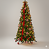 Розкладна штучна ялинка 1,9м з гірляндою та прикрасами, від мережі / Новорічна ялинка  декоративна, фото 2