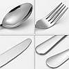 Набір столових приладів на 6 осіб (24 предмети) + Подарункова коробка / Кухонний набір столовий / Набір ложок і вилок, фото 7