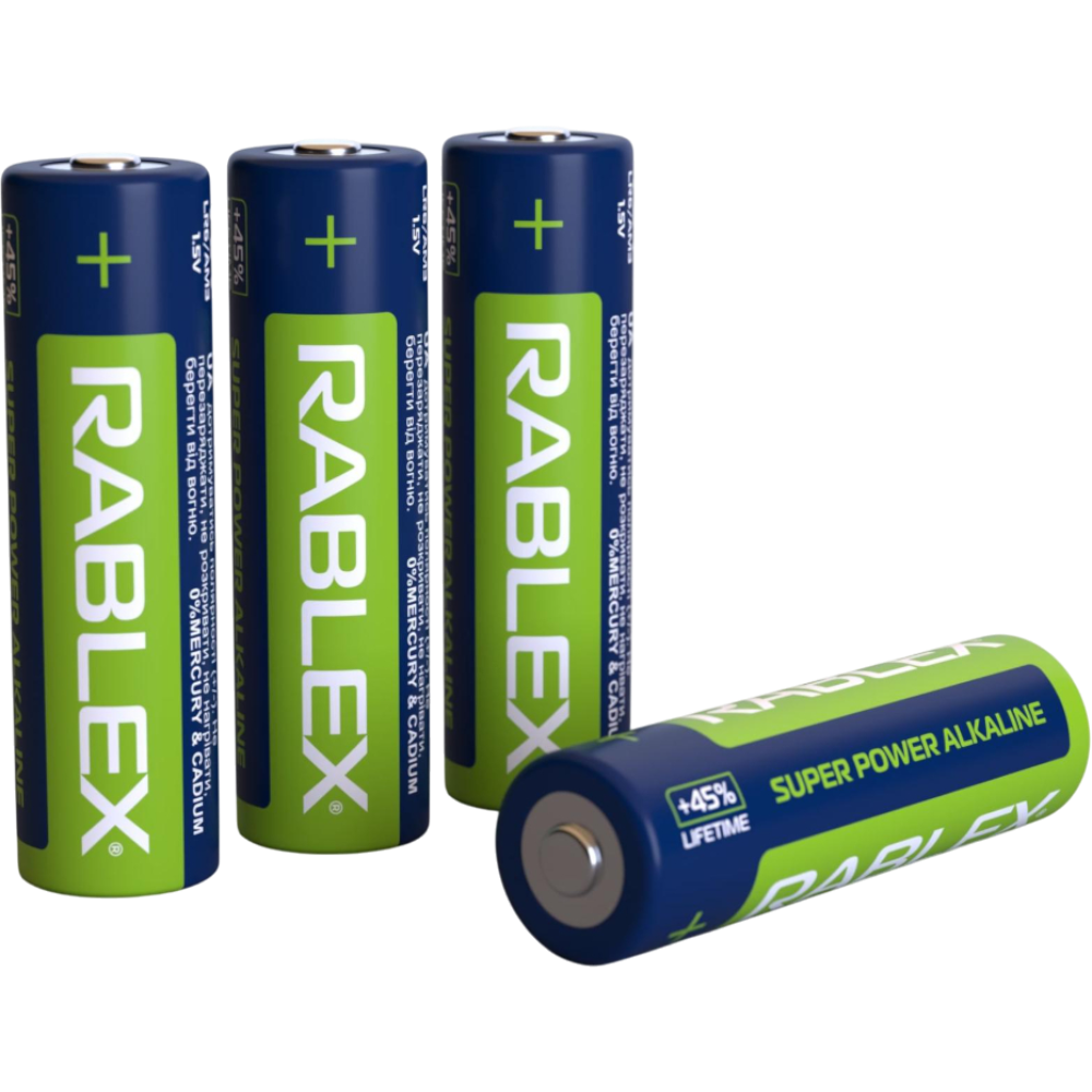 Батарейка Rablex LR6 AA алкалайнова (40 шт в пачці), фото 1