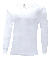 Нательная мужская футболка с длинным рукавом - Ceylanoglu - Белый
