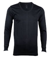 Нательная мужская футболка с длинным рукавом - Ceylanoglu - Черный