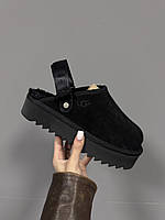 UGG LANAH CLOG PLATFORM BLACK premium 36