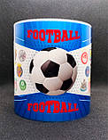 Шикарна чашка для любителя футболу. Футбольна чашка 600 мл. Велика чашка футбол, фото 2