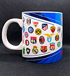 Шикарна чашка для любителя футболу. Футбольна чашка 600 мл. Велика чашка футбол, фото 3