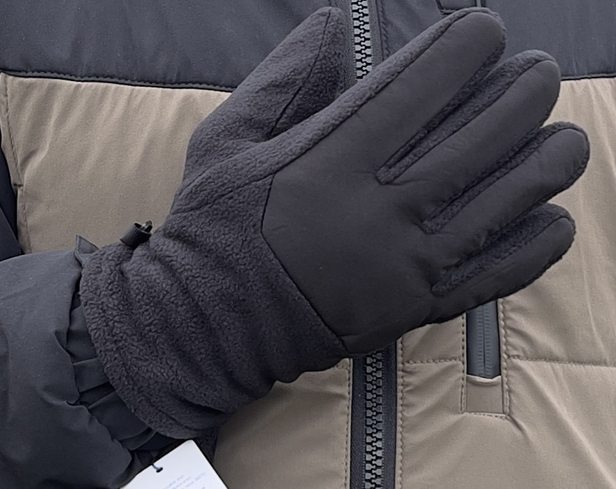 Чоловічі зимові рукавички на хутрі, фото 1