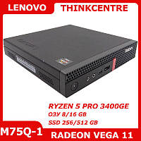 Lenovo ThinkCentre M75Q RYZEN 5 PRO 3400GE 8/256 GB Radeon Vega 11 HDMI DisplayPort WiFi+Bluetooth