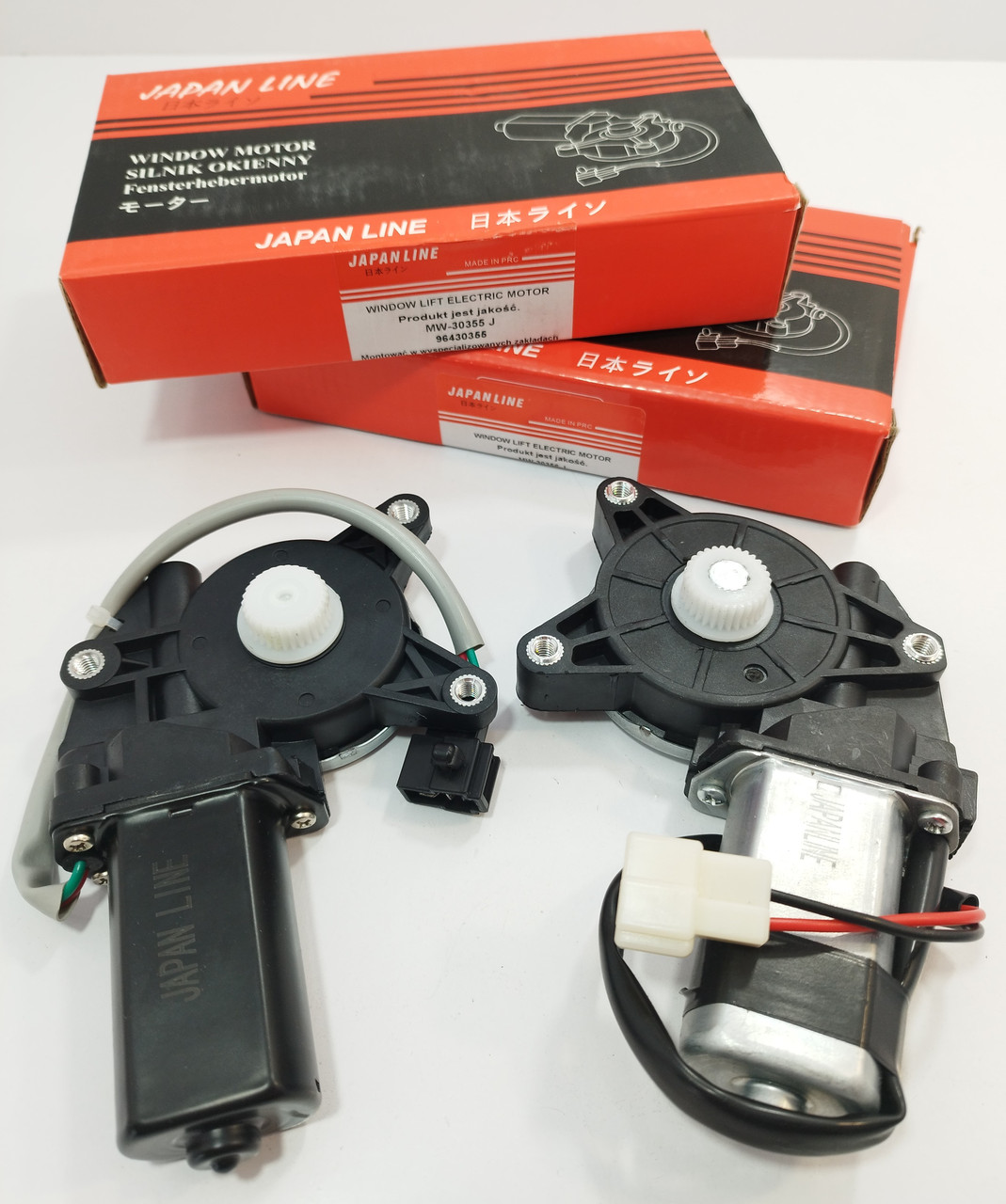 Мотор склопідіймача (к-т лівий + правий) Ланос, Сенс Japan Line, фото 1