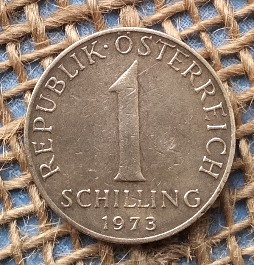 1 шилiнг 1973 року. Австрiя, фото 1