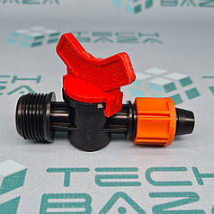 Кран для крапельної стрічки Ø16 мм н/р 3/4" FLORA (5079644)