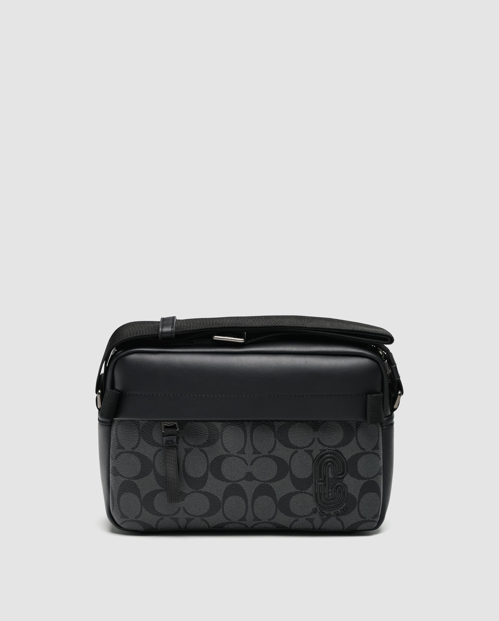 🦁 Coach Crossbody Bag In Signature Canvas/Black 25 х 16 х 8 см, фото 1