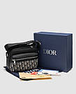 🦁 Dior Rider 2.0 Zipped Messenger Bag Beige and Black 23 x 17 x 9 см, фото 4