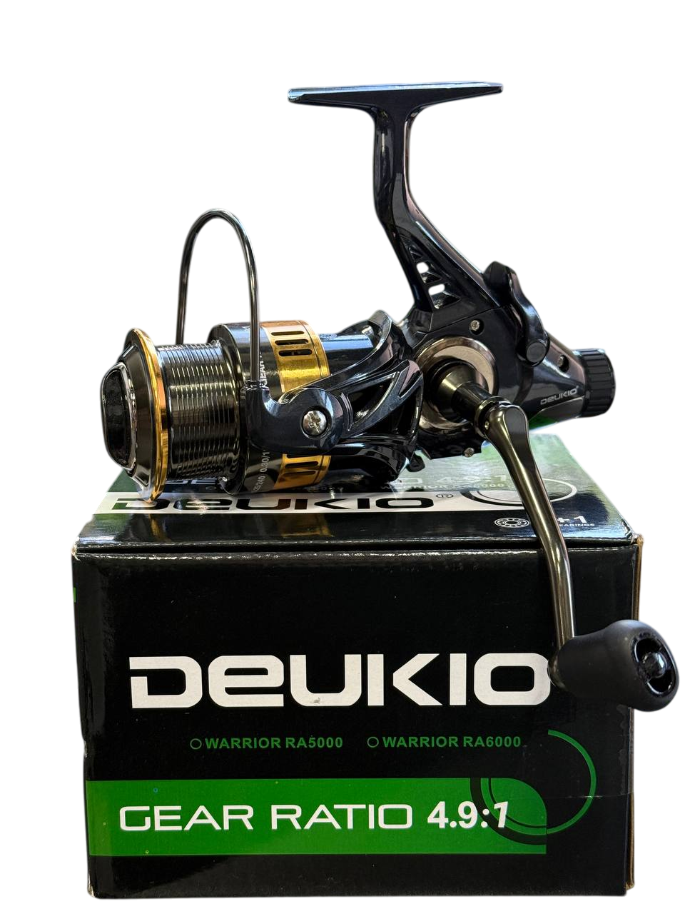 Котушка коропова Deukio Warrior RA 6000, 6 підшипників, метал шпуля, бейтранер, фото 1
