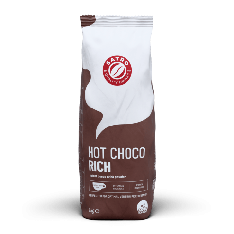ХІТ! Гарячий шоколад Satro Hot Choco RICH 1 кг, Німеччина (Satro‐08), ідеально для кавомашин та вендинга