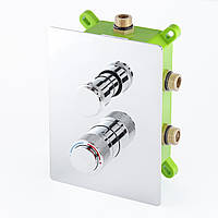 Вбудовується в стіну змішувач для душу KGB-05 з перемикачем на 3 положення.