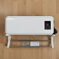 Обігрівач настінний з пультом тепловентилятор 2 в 1 обігрів та охолодження з тримачем для речей 2000 Вт на 2 режими обігріву