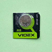 Батарейка 1.5V AG8 VIDEX (391, LR1120, LR55) Alkaline