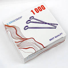 Шпильки кравецькі металеві, петлеподібна головка (100 шт)