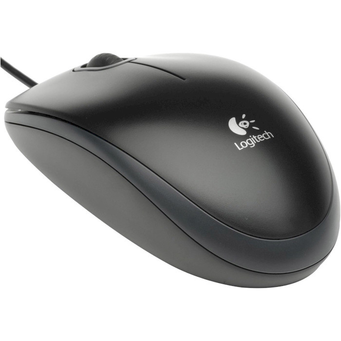 Миша Logitech B100, оптика, Black USB, фото 1