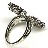 Каблучка. Натуральний аметист. Срібло 925., фото 2