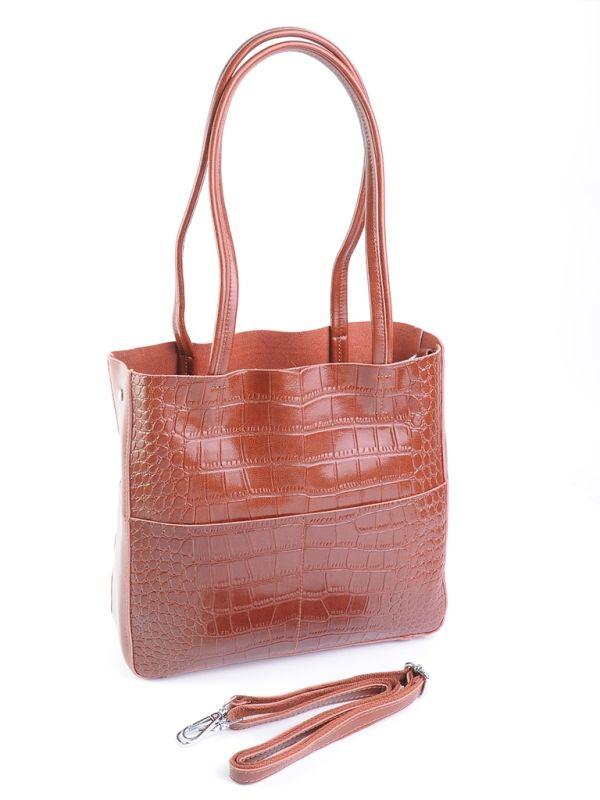 Сумка Женская Классическая кожа 9397-1 Brown.Купити жіночі сумки гуртом і в роздріб із натуральної шкіри в Україні